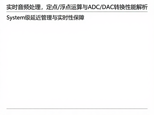 实时音频处理,定点/浮点运算与ADC/DAC转换性能解析