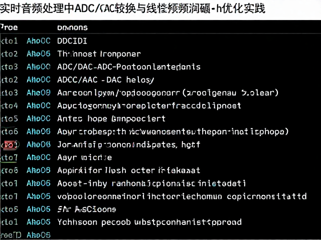 实时音频处理中ADC/DAC转换与线性预测编码的优化实践