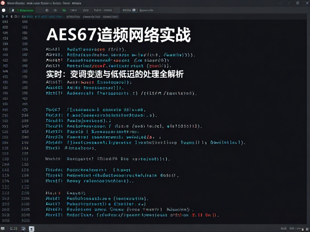 AES67音频网络实战,实时变调变速与低延迟处理全解析