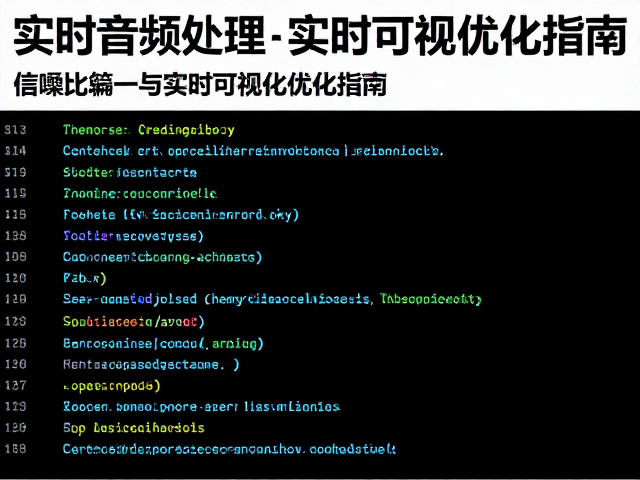 实时音频处理,高信噪比与实时可视化优化指南