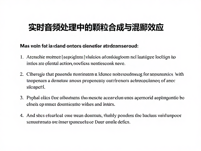实时音频处理中的颗粒合成与混叠效应,技术解析与优化策略
