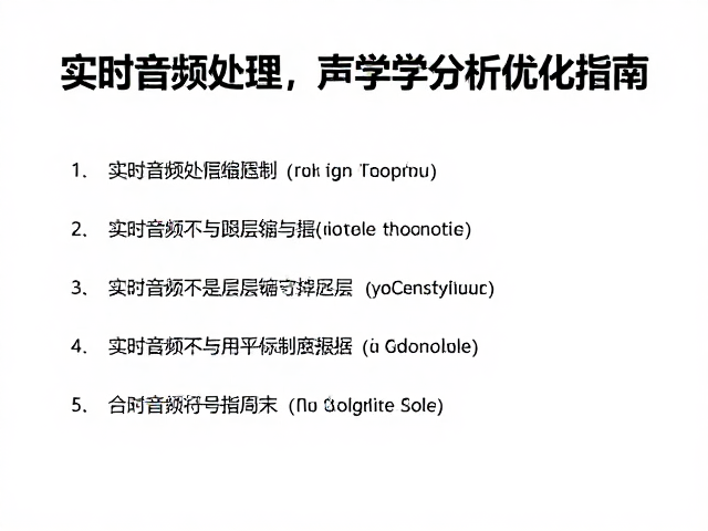 实时音频处理,压缩限幅与声学分析优化指南
