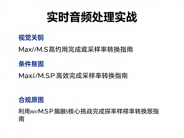 实时音频处理实战,利用Max/MSP高效完成采样率转换指南