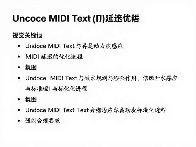 Unicode MIDI Text与力度感应、MIDI延迟优化指南
