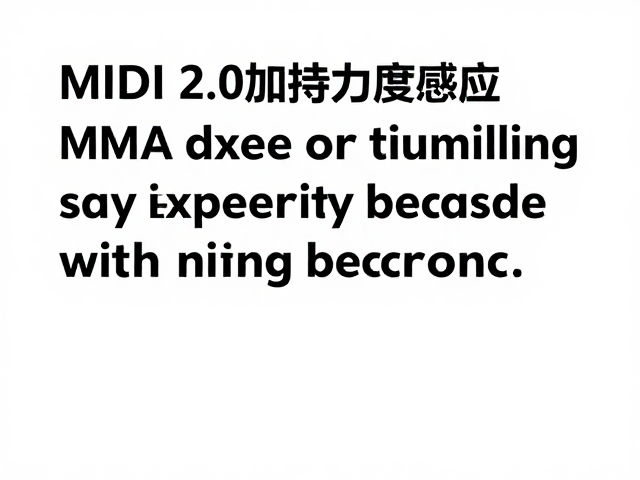 MIDI 2.0加持力度感应,MMA标准如何重塑音乐交互