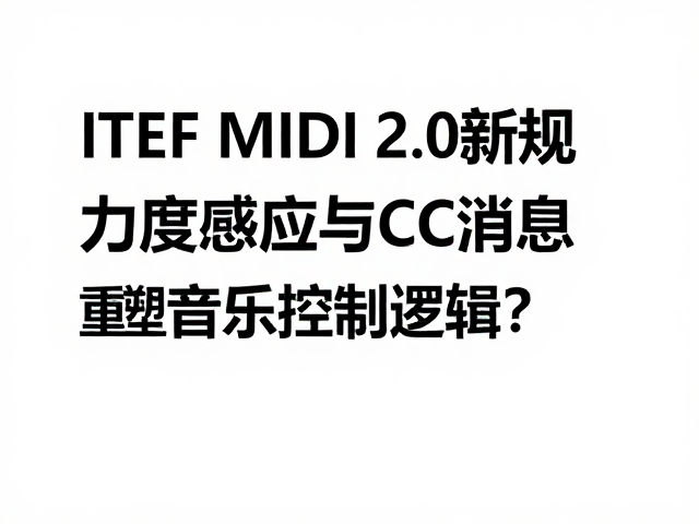 IETF MIDI 2.0新规,力度感应与CC消息如何重塑音乐控制逻辑?