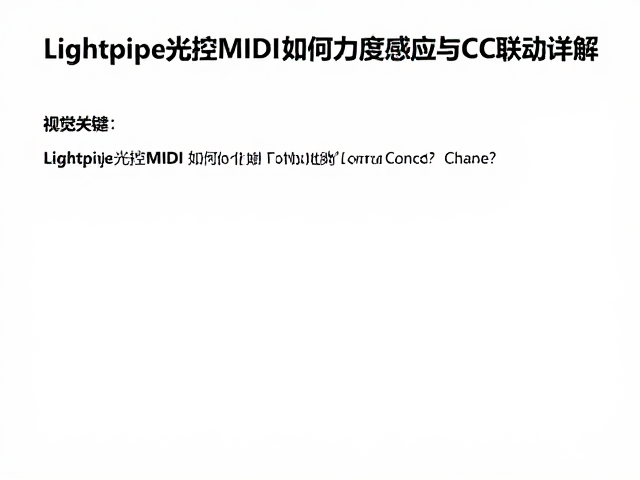 Lightpipe光控MIDI如何映射Control Change?力度感应与CC联动详解