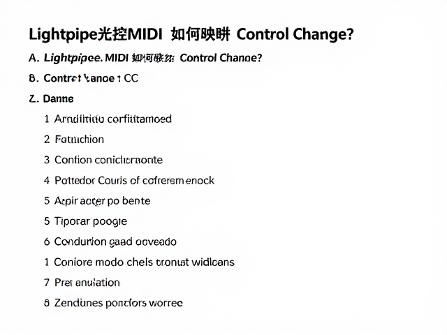 Lightpipe光控MIDI如何映射Control Change?力度感应与CC联动详解