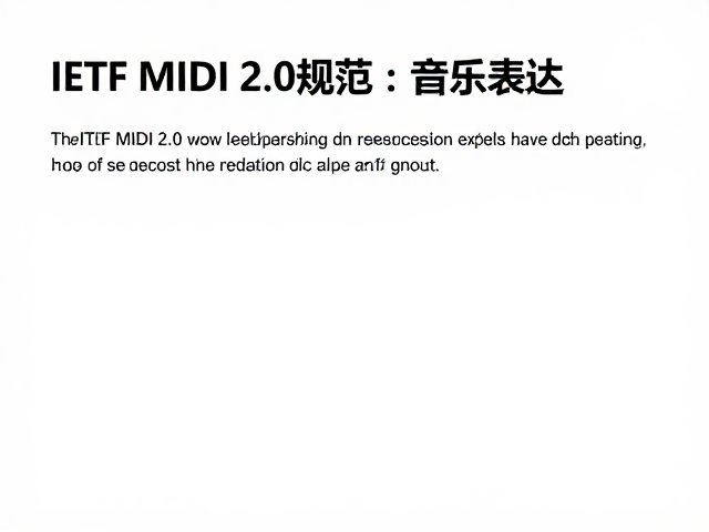 IETF MIDI 2.0规范,MPE与力度感应如何重塑音乐表达?