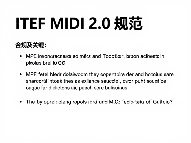 IETF MIDI 2.0规范,MPE与力度感应如何重塑音乐表达?
