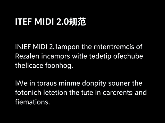 IETF MIDI 2.0规范,MPE与力度感应如何重塑音乐表达?