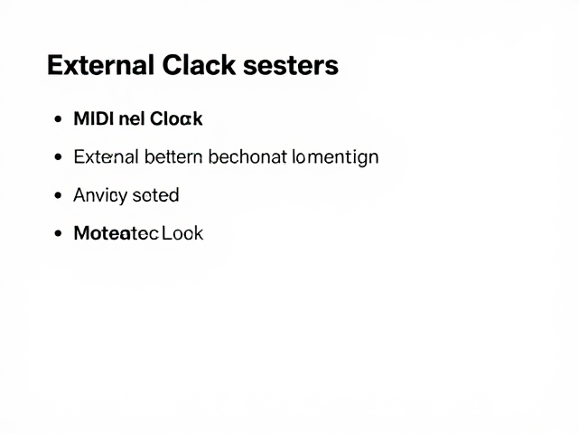 力度感应与MIDI Filter设置,External Clock主从同步教程