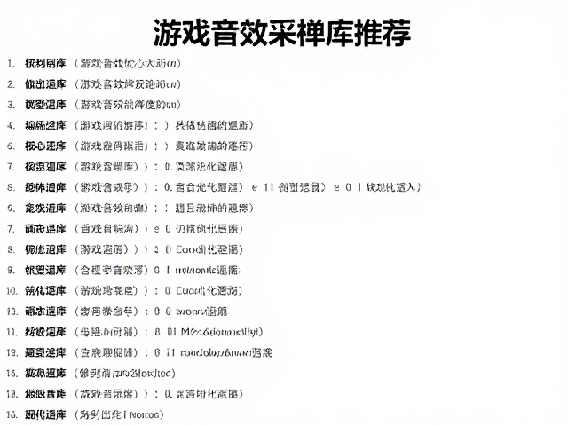 游戏音效采样库推荐,位深度对音质的影响与优化指南