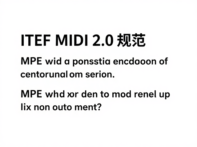 IETF MIDI 2.0规范,MPE与力度感应如何重塑音乐表达?