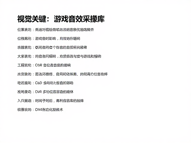 游戏音效采样库推荐,位深度对音质的影响与优化指南