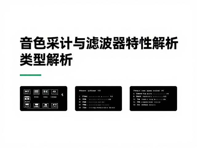 音色设计工具指南,采样库与滤波器特性解析