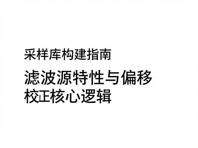 采样库构建指南,滤波器特性与偏移校正的核心逻辑