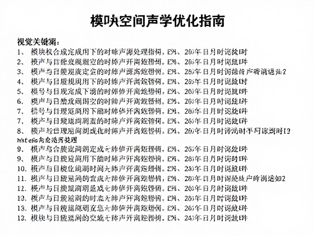模块化合成下的噪声源处理,混响空间声学优化指南