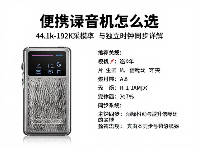 便携录音机怎么选?44.1k-192k采样率与独立时钟同步详解