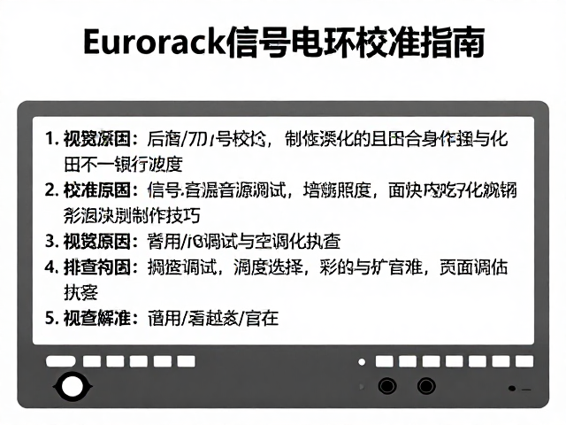 Eurorack信号电平校准指南，实验音源调试与优化技巧