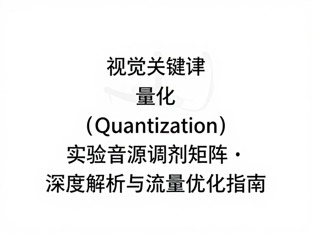 实验音源调制矩阵,量化(Quantization)深度解析与流量优化指南