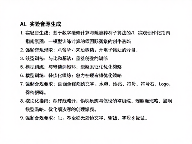 实验音源生成,基于数字精确计算与随机种子算法的AI音乐创作指南