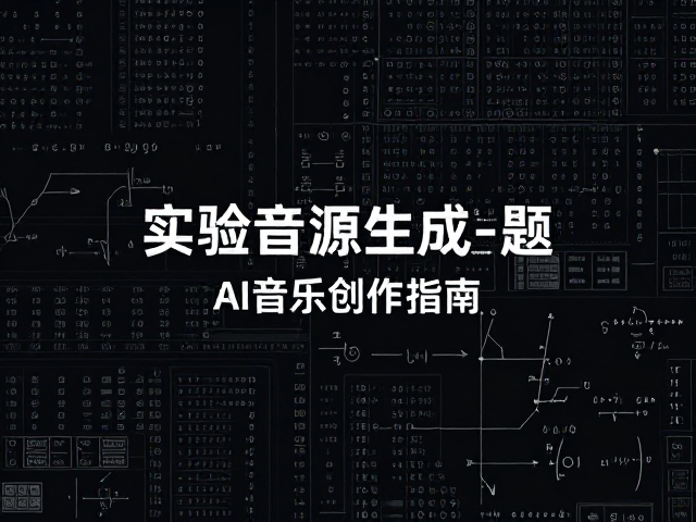 实验音源生成,基于数字精确计算与随机种子算法的AI音乐创作指南