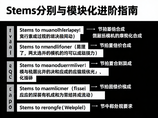 Stems分离与模块化合成,节拍控制器进阶指南