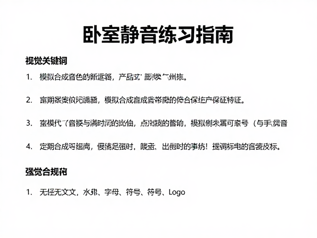 卧室静音练习指南,模拟合成音色与定期断电保护技巧