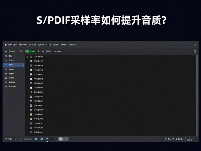 音乐直播才艺表演,S/PDIF采样率如何提升音质?