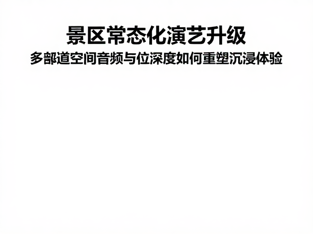 景区常态化演艺升级,多声道空间音频与位深度如何重塑沉浸体验
