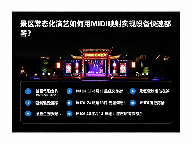 景区常态化演艺如何用MIDI映射实现设备快速部署?