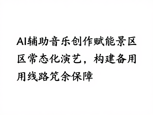 AI辅助音乐创作赋能景区常态化演艺,构建备用线路冗余保障