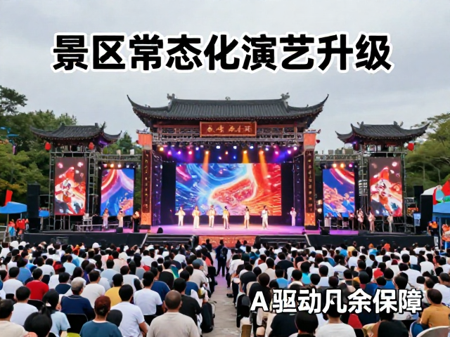 景区常态化演艺升级,AI辅助创作,备用线路冗余保障