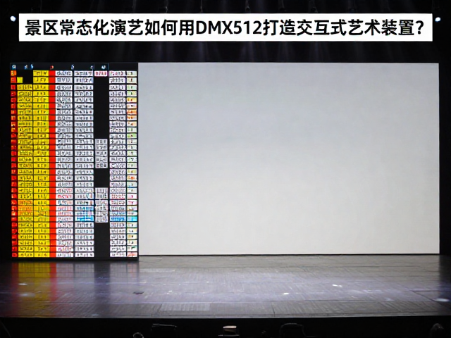 景区常态化演艺如何用DMX512打造交互式艺术装置?