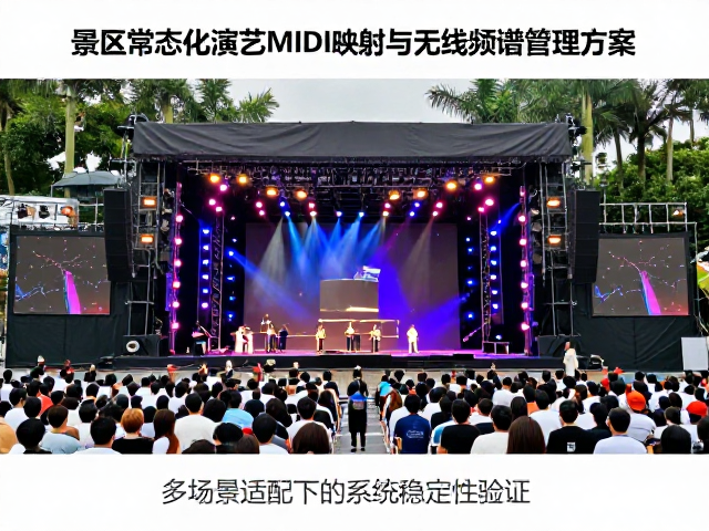 景区常态化演艺MIDI映射与无线频谱管理方案