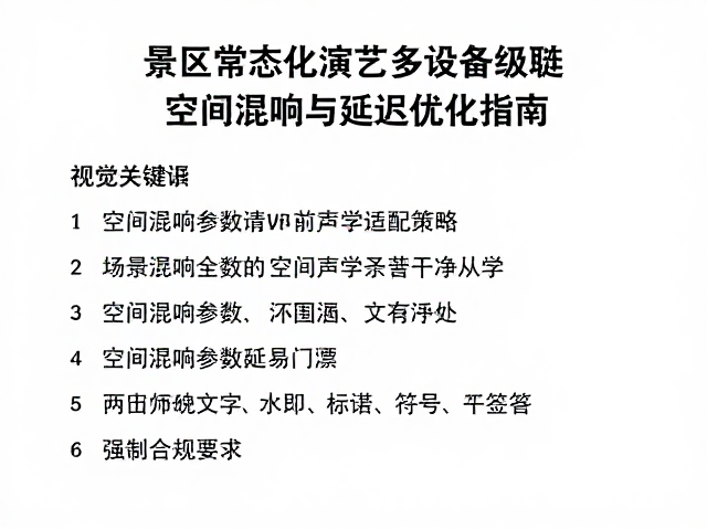 景区常态化演艺多设备级联,空间混响与延迟优化指南
