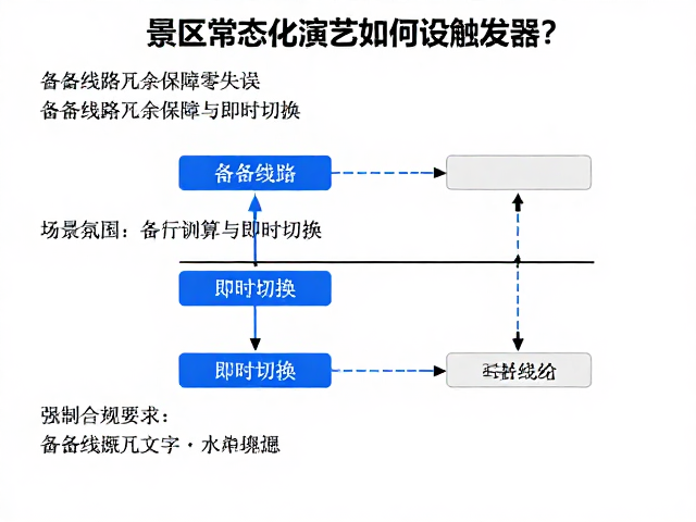 景区常态化演艺如何设触发器?备用线路冗余保障零失误