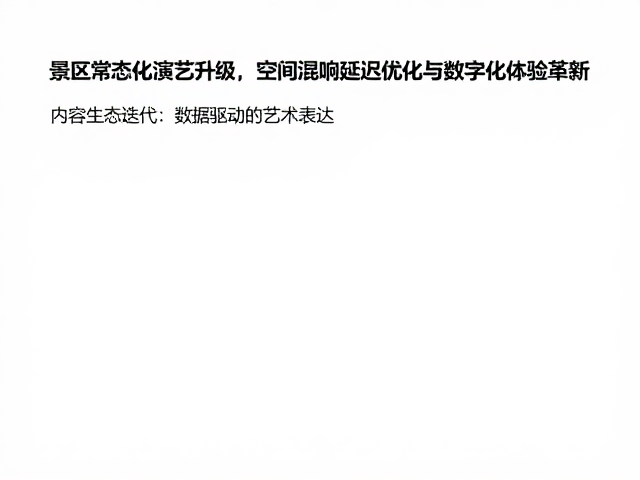 景区常态化演艺升级,空间混响延迟优化与数字化体验革新