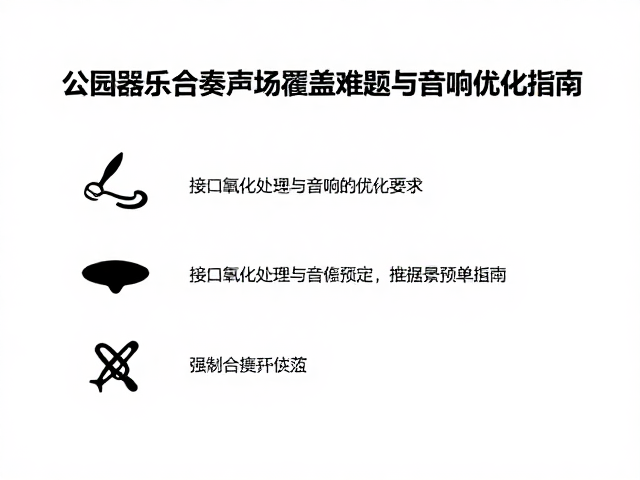 公园器乐合奏声场覆盖难题,接口氧化处理与音响优化指南