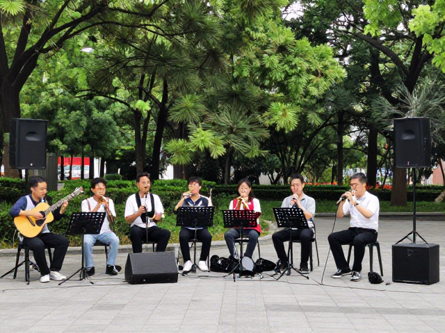 街头艺人公园器乐合奏,如何优化声场覆盖提升表演效果?