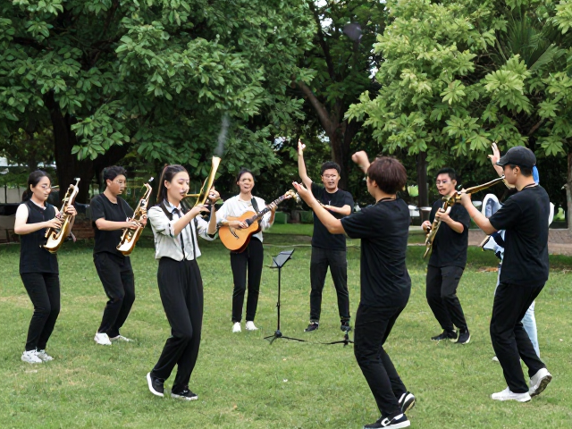 公园器乐合奏,高能量舞曲节奏如何优化声场覆盖?