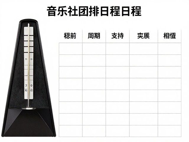 音乐社团排练日程怎么排?节拍器调音器使用指南