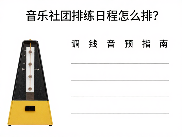 音乐社团排练日程怎么排?节拍器调音器使用指南