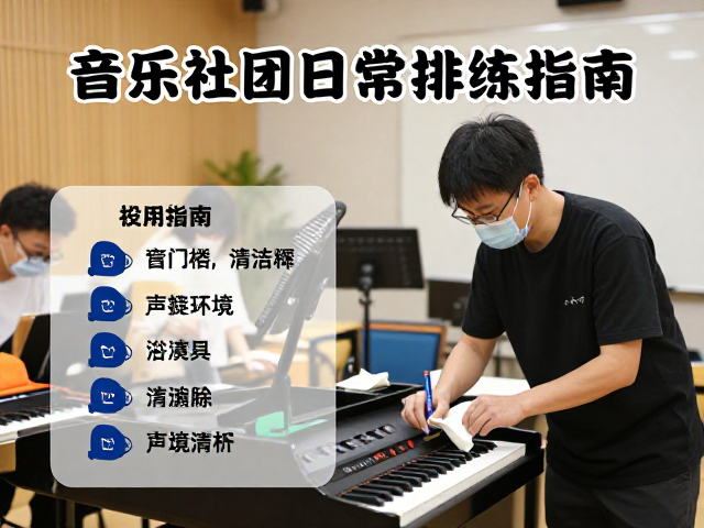 音乐社团日常排练指南,导师资源与设备清洁全解析