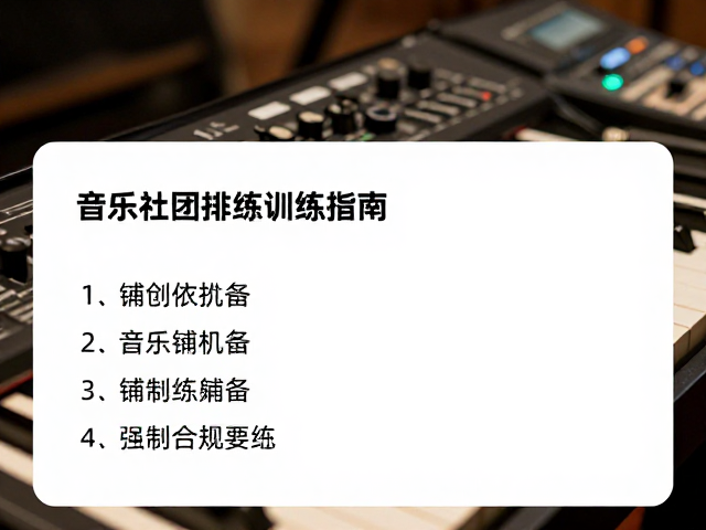 音乐社团排练干货,节拍器调音器辅助团队协作训练指南