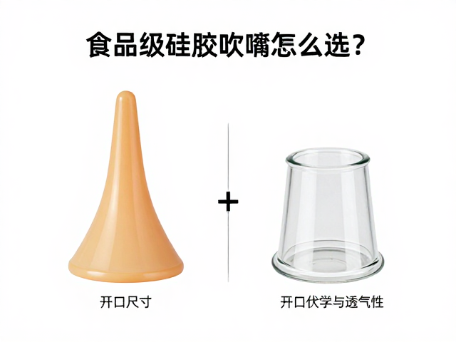 食品级硅胶吹嘴怎么选?对比玻璃材质,详解吹嘴开口尺寸与透气性