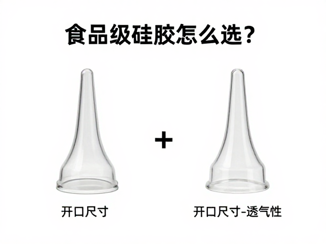 食品级硅胶吹嘴怎么选?对比玻璃材质,详解吹嘴开口尺寸与透气性