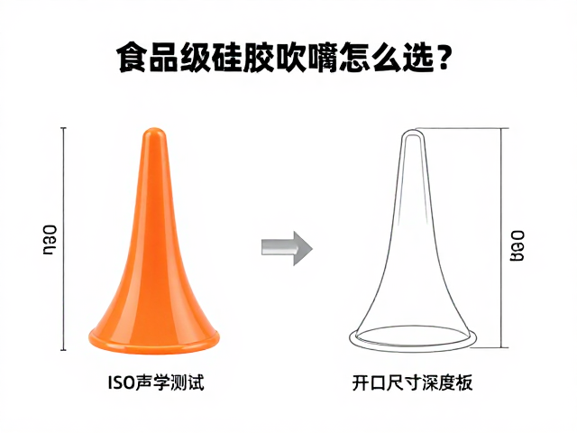 食品级硅胶吹嘴怎么选？结合ISO声学测试与开口尺寸深度解析