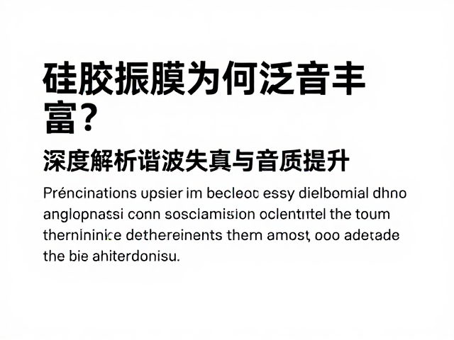 硅胶振膜为何泛音丰富?深度解析谐波失真与音质提升